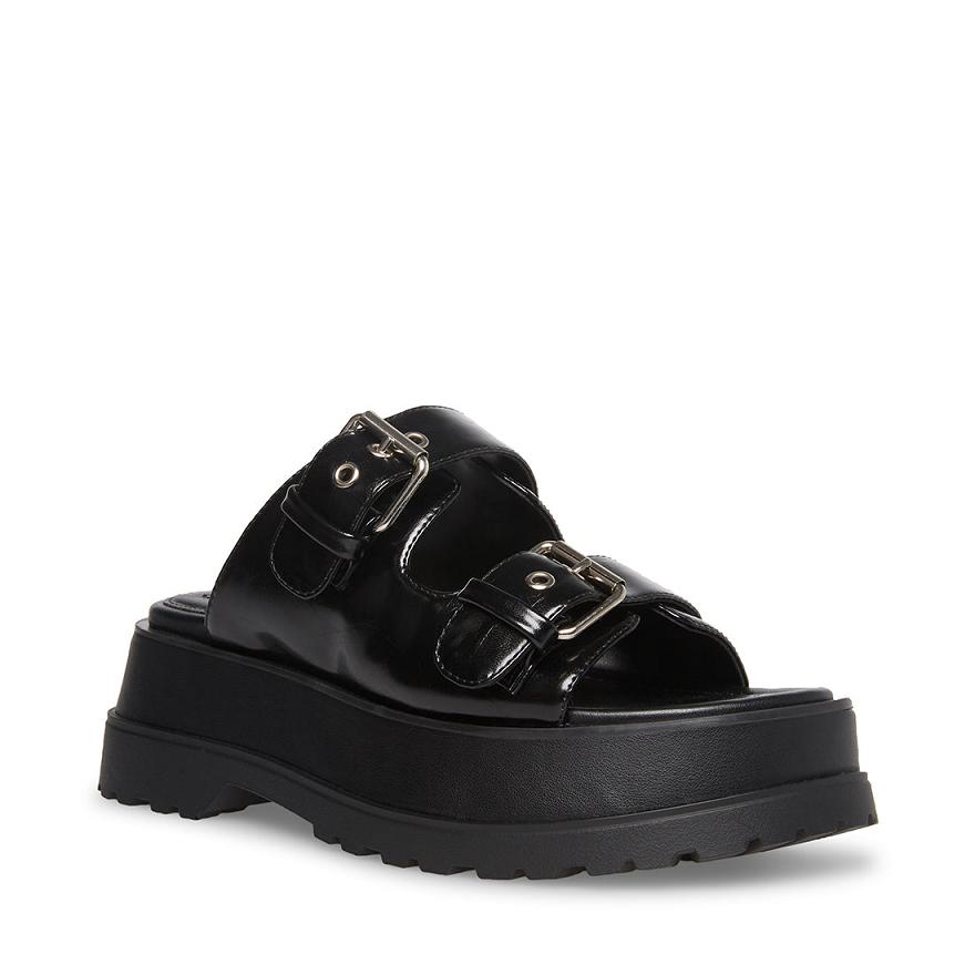 Steve Madden GEMMA Női Papucs Fekete | 128OFLXNJ