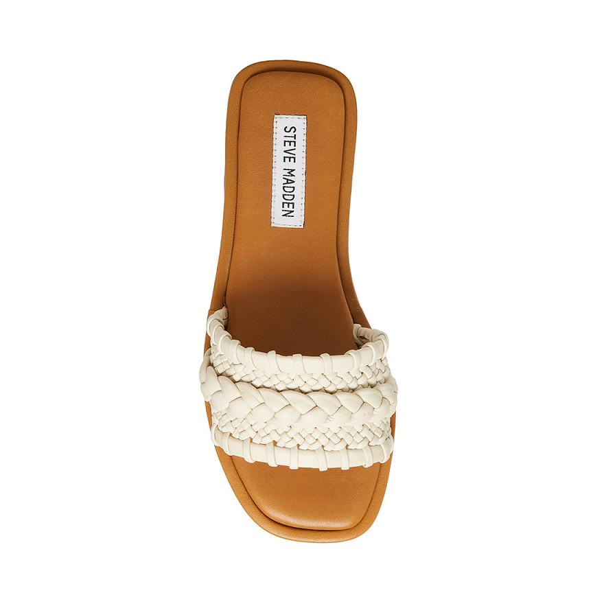 Steve Madden GENEVIE Női Papucs Bone | 189RLISJG