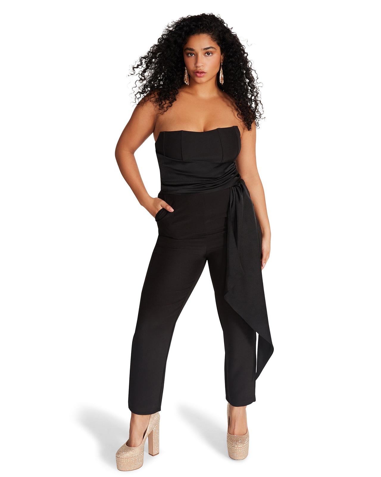 Steve Madden HARLEN JUMPSUIT Női Egy darab és készlet Fekete | 073QOILNC