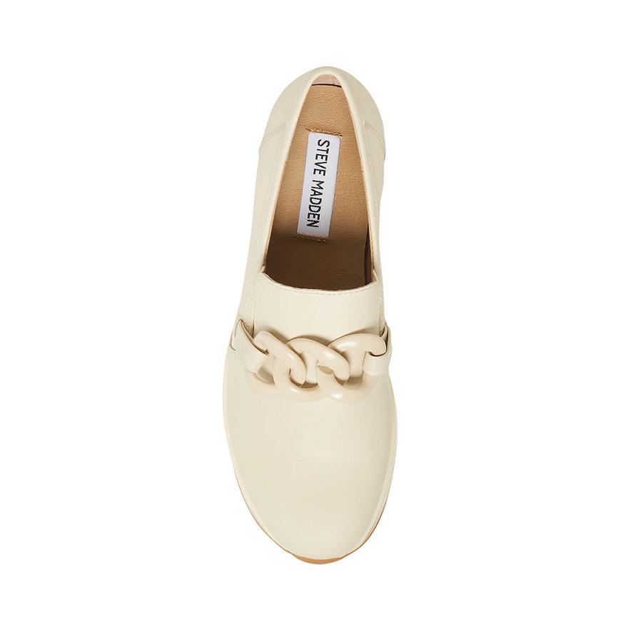 Steve Madden HAZE Női Sneaker Bone | 856ABWVQK