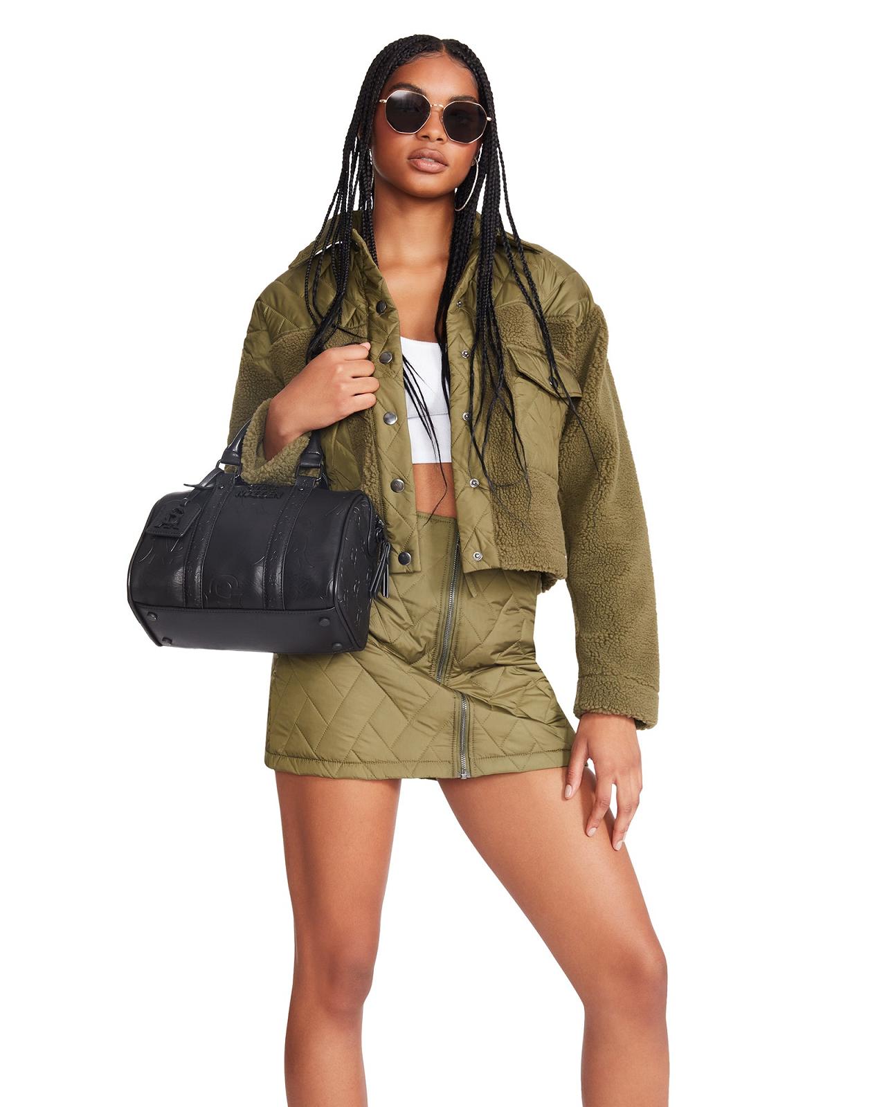 Steve Madden IRIS JACKET Női Kabát Olivazöld | 037QEMVWN