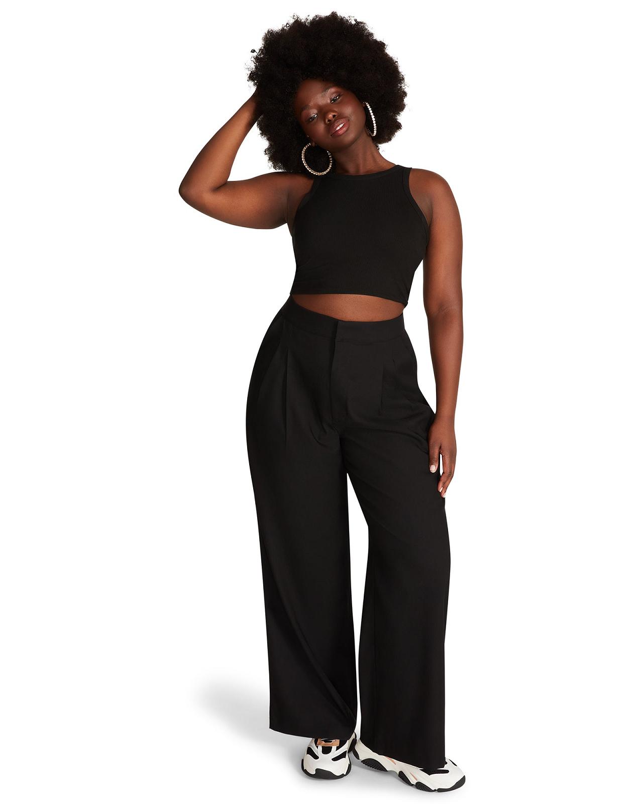 Steve Madden ISABELLA PANT Női Alsók Fekete | 905SQZLMH