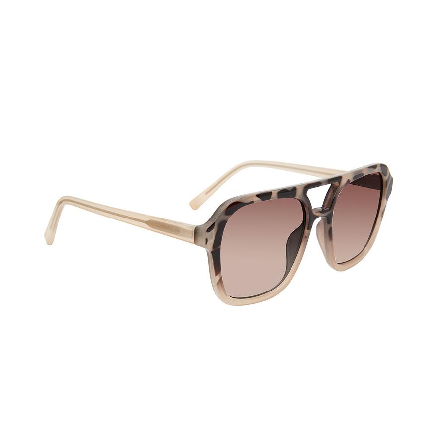 Steve Madden JACE SUNGLASSES Női Napszemüveg Bézs | 250LKSYWF