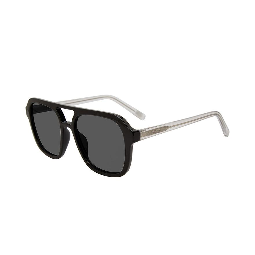 Steve Madden JACE SUNGLASSES Női Napszemüveg Fekete | 907JAGYDK