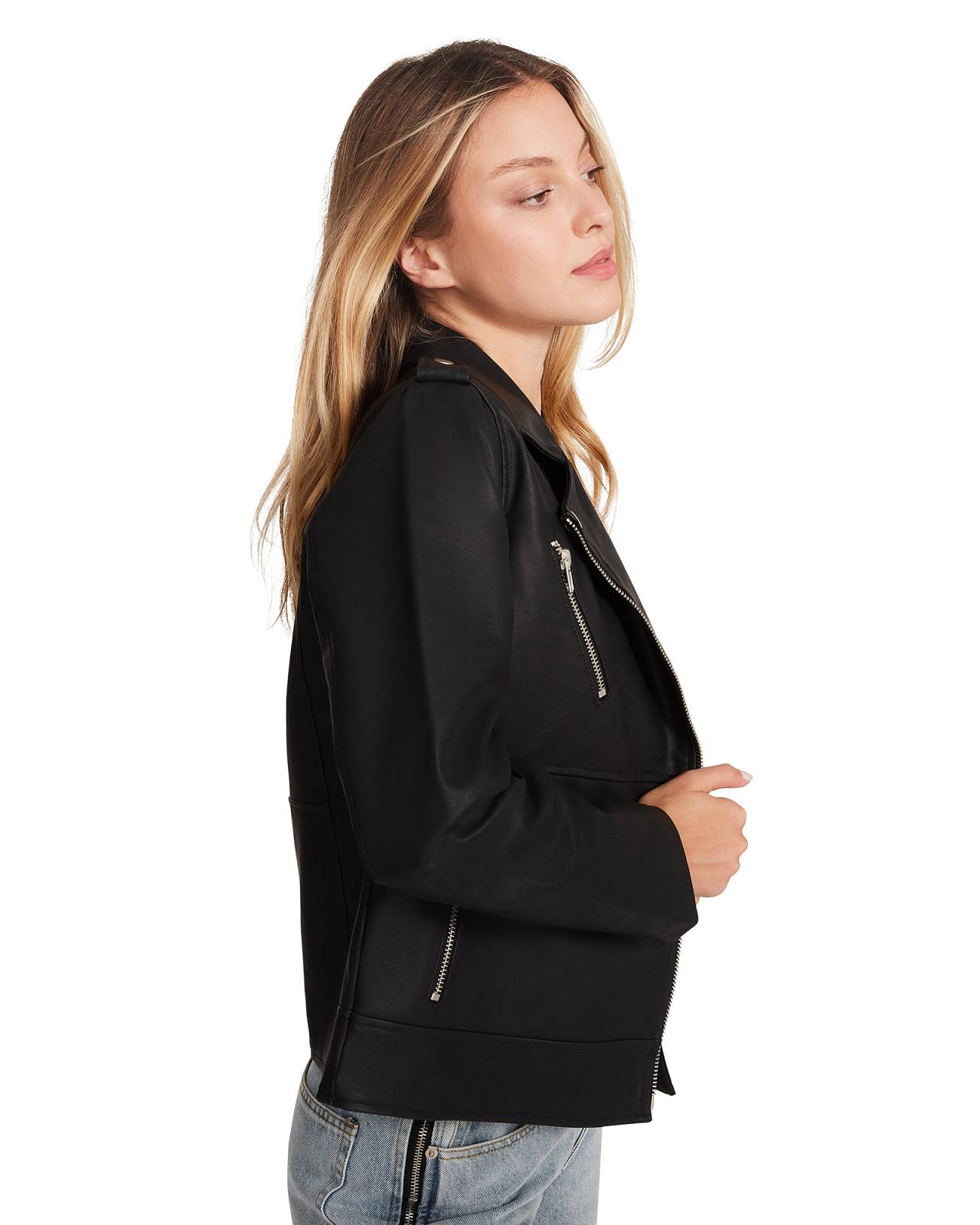 Steve Madden JULIA JACKET Női Kabát Fekete | 637YMDJBL