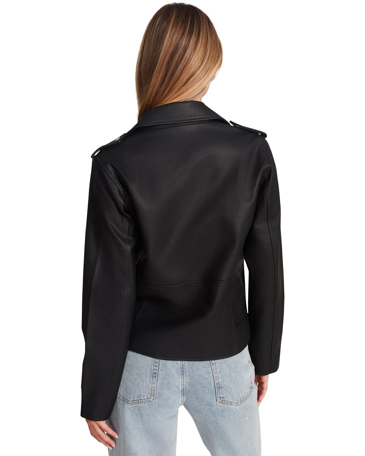 Steve Madden JULIA JACKET Női Kabát Fekete | 637YMDJBL