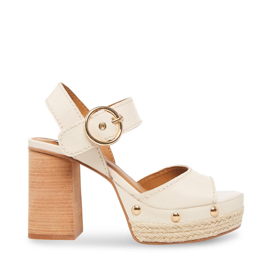 Steve Madden KAMILLE Női Magassarkú Bone | 379WKPIGE