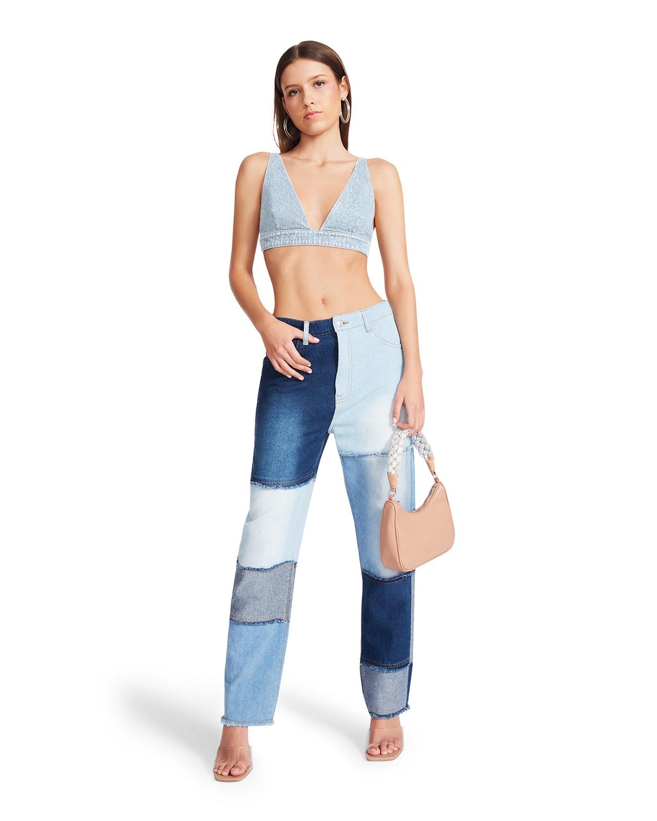 Steve Madden KENDRA BRA TOP Női Felsők Denim | 935MEORZP