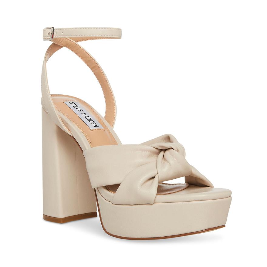 Steve Madden LALA Női Magassarkú Bone | 842QERBYM