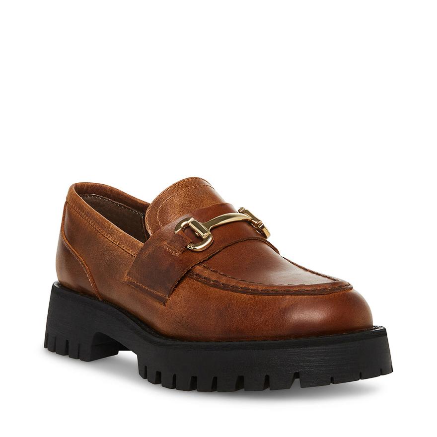 Steve Madden LANDO Női Loafer Cipő Barna | 694XAYUDI