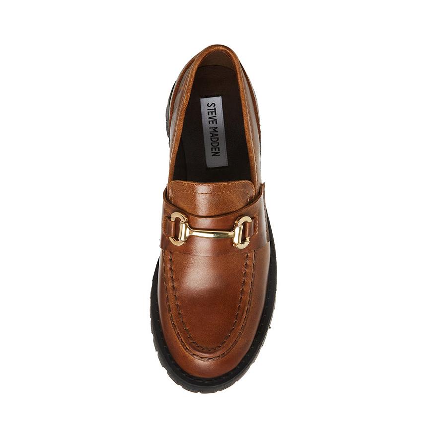 Steve Madden LANDO Női Loafer Cipő Barna | 694XAYUDI