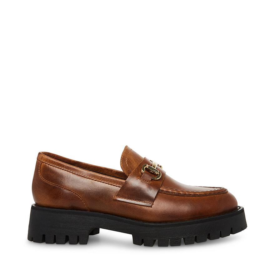 Steve Madden LANDO Női Loafer Cipő Barna | 694XAYUDI