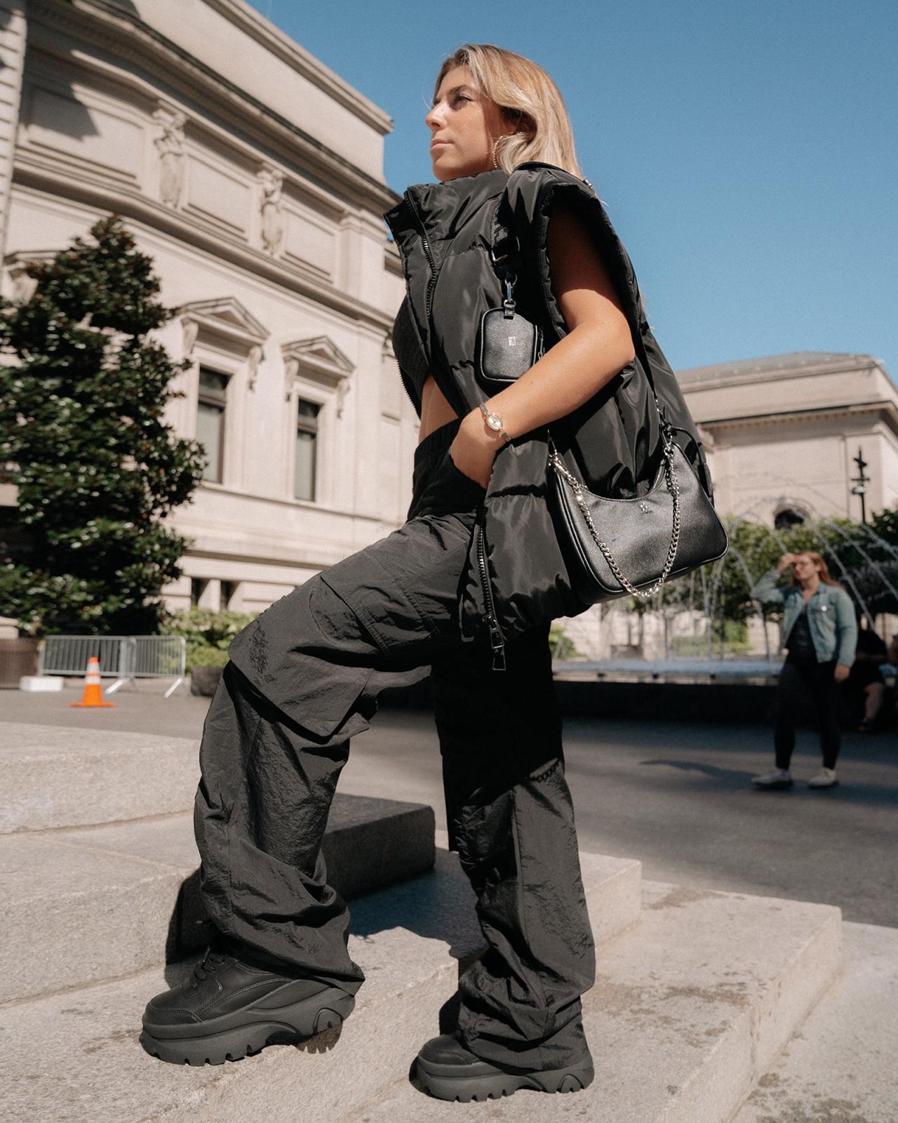 Steve Madden LEIA VEST Női Kabátok Fekete | 820NPKYZO