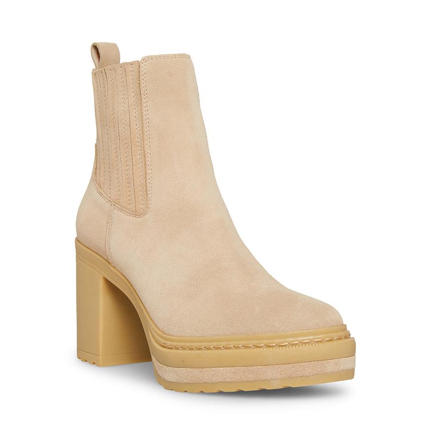 Steve Madden LENNY Női Chelsea Csizma Sand | 238YFQHDM