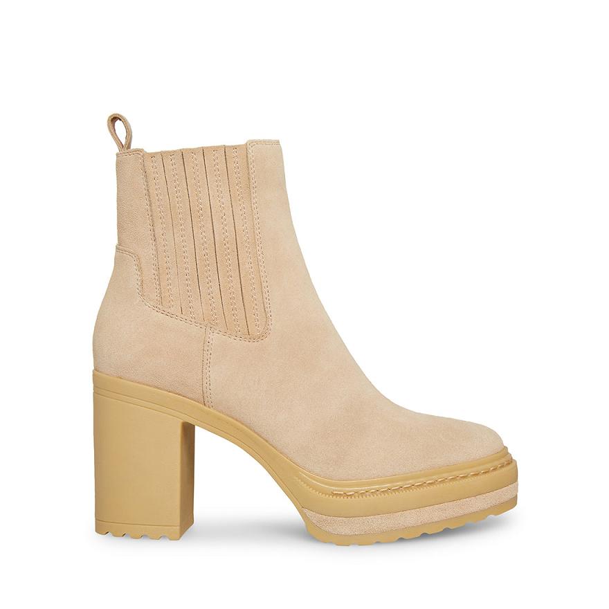 Steve Madden LENNY Női Chelsea Csizma Sand | 238YFQHDM