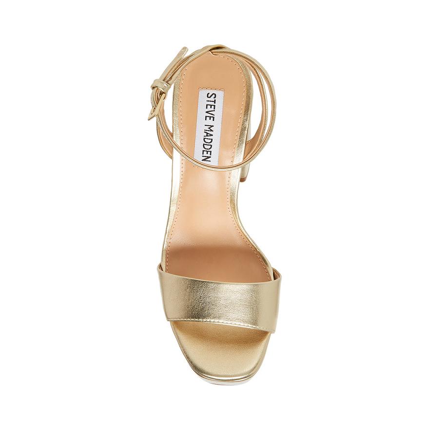 Steve Madden LESSA Női Magassarkú Champagne | 753OPCRBV