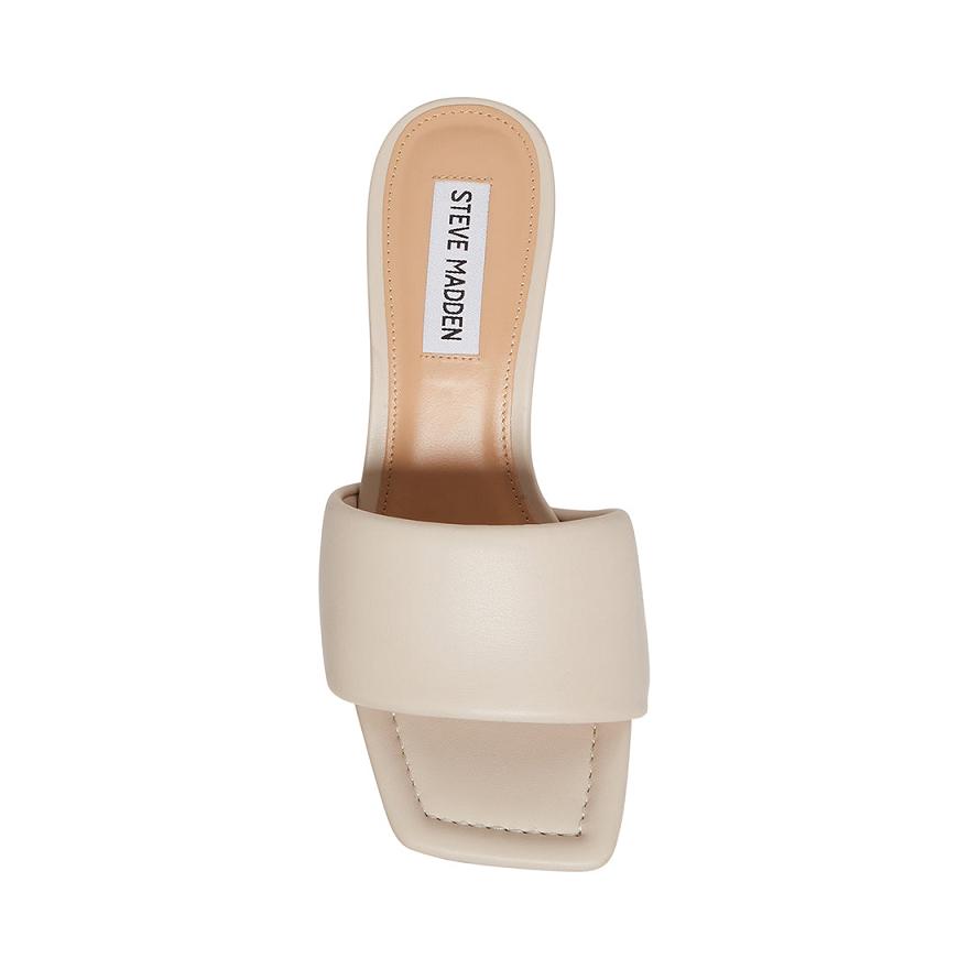 Steve Madden LEXIE Női Mule Cipő Bone | 042PKOUZT