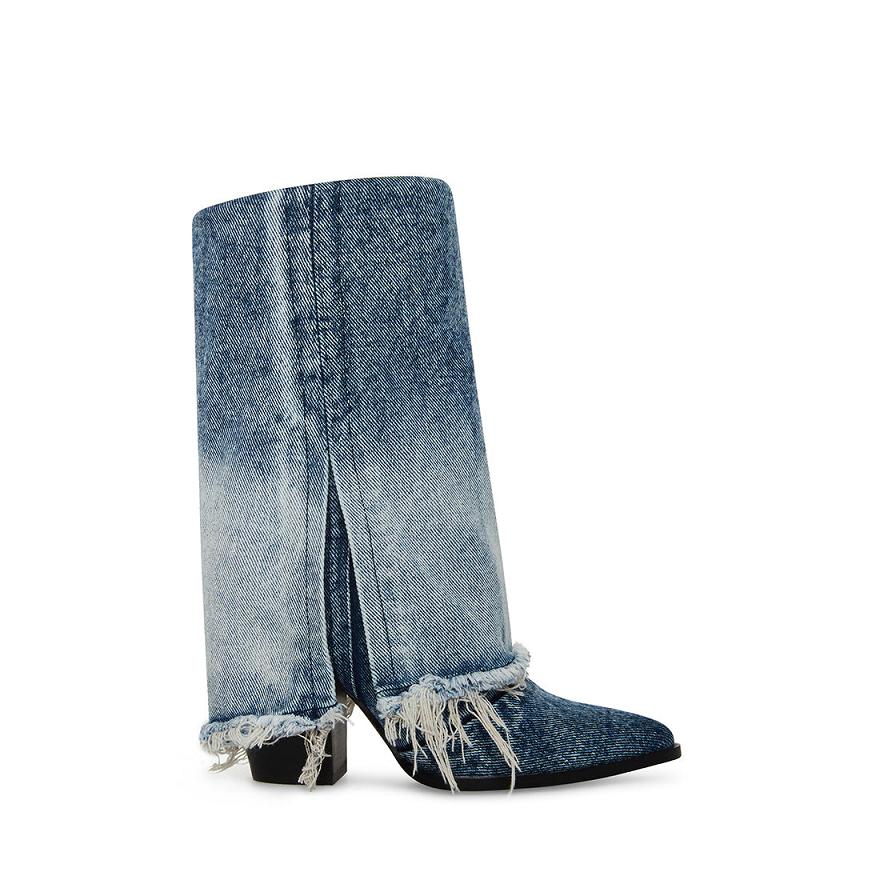 Steve Madden LIVVY Női Csizma Denim | 879GEHLSP