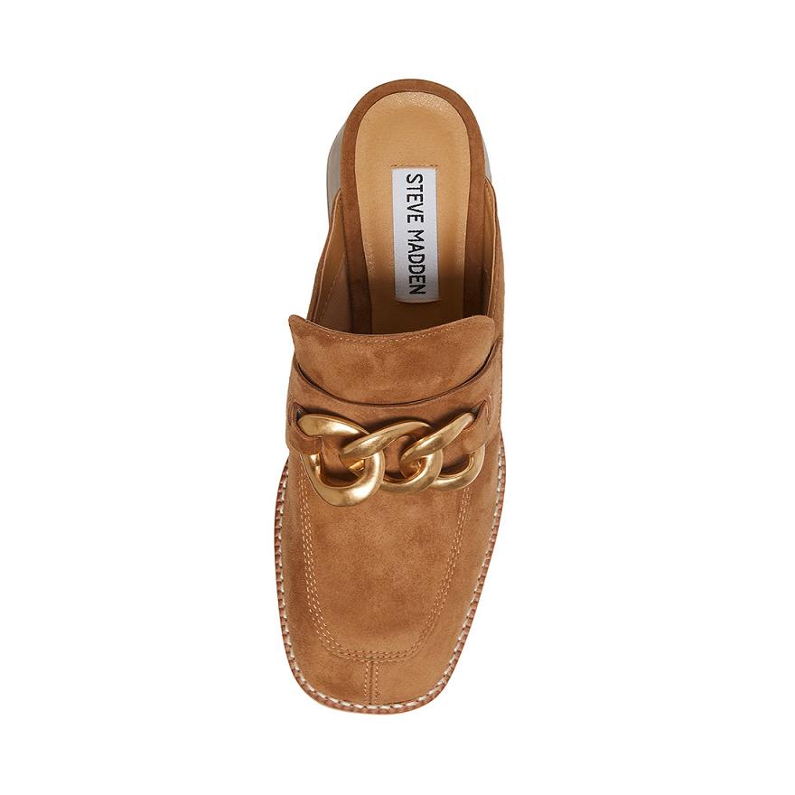 Steve Madden LORIE Női Loafer Cipő Barna | 195UWXRHB