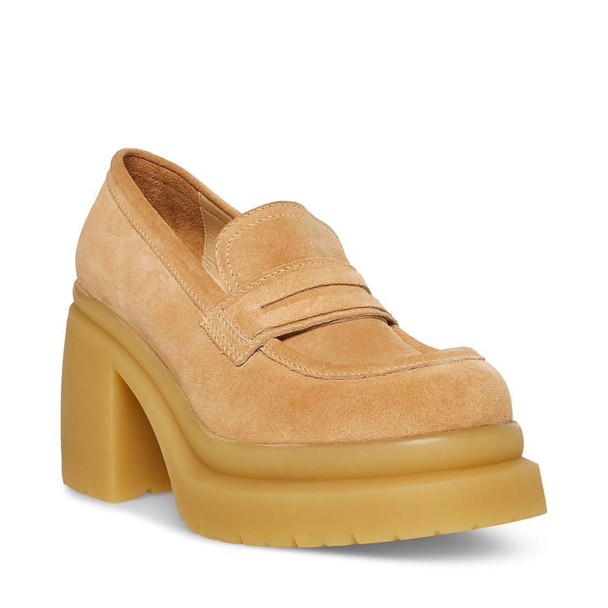 Steve Madden LOUISE Női Loafer Cipő Sand | 581TNCADF