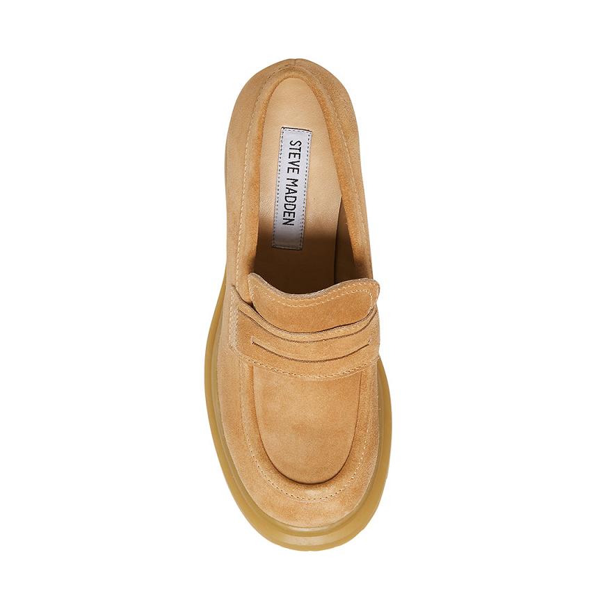 Steve Madden LOUISE Női Loafer Cipő Sand | 581TNCADF