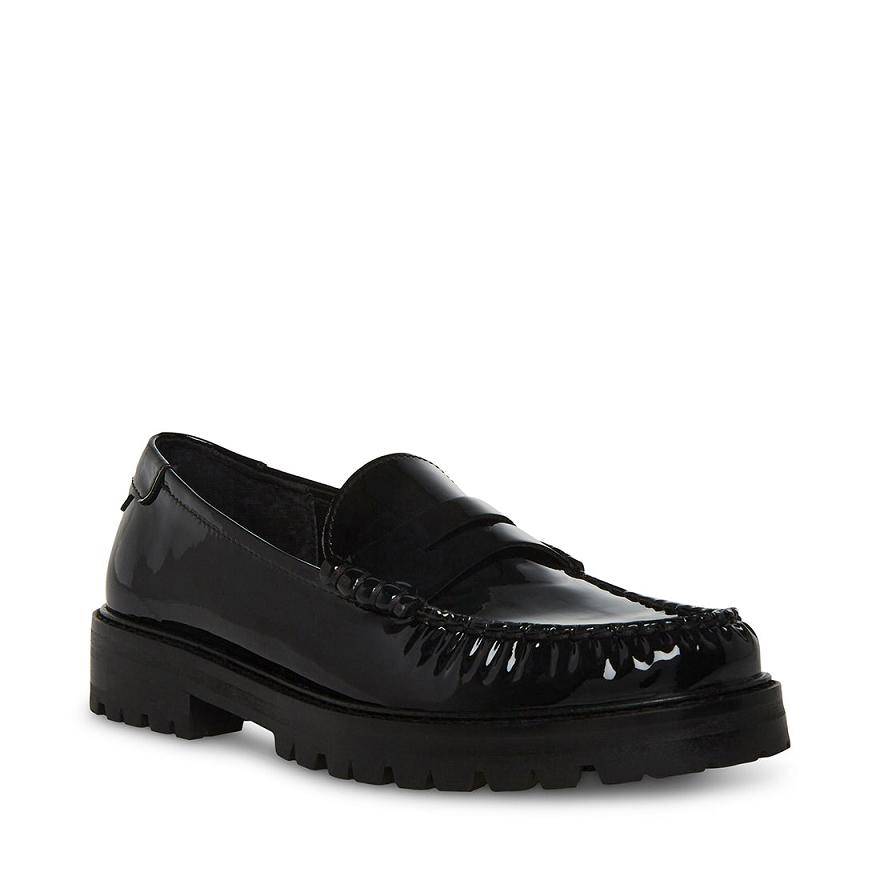 Steve Madden MADELYN Női Loafer Cipő Fekete | 384KGQMWZ