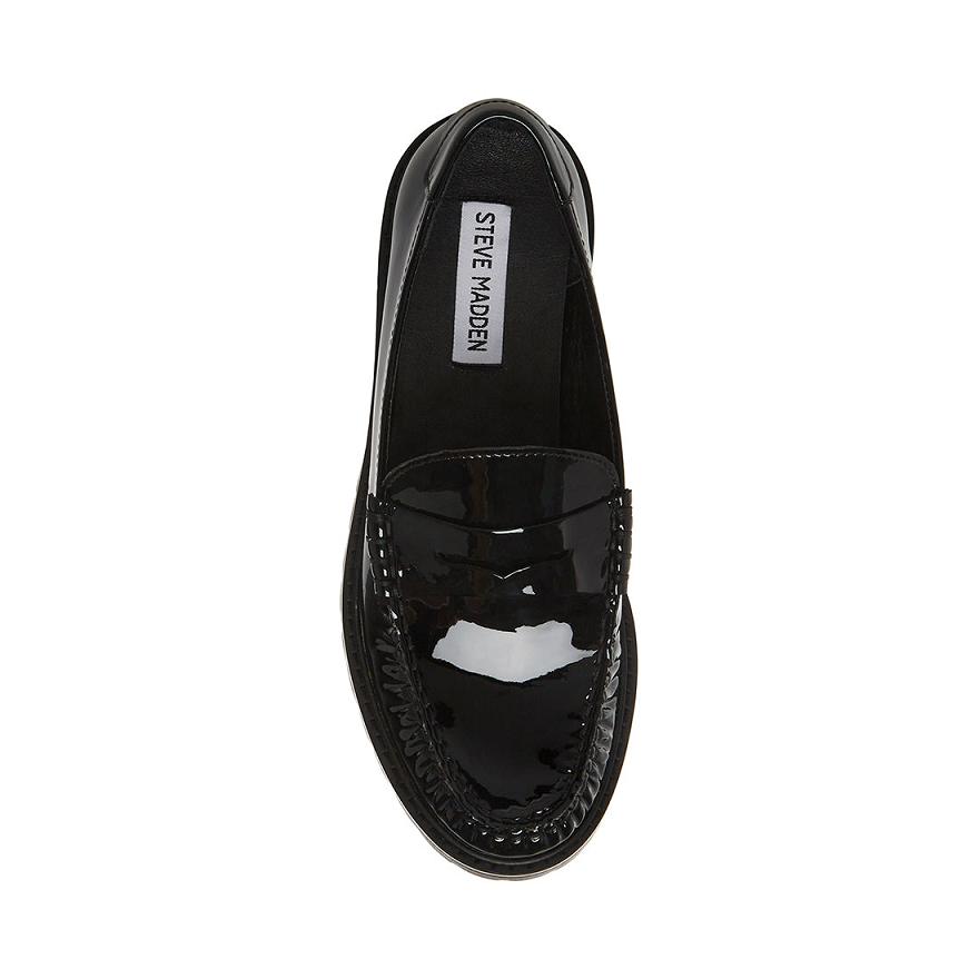 Steve Madden MADELYN Női Loafer Cipő Fekete | 384KGQMWZ