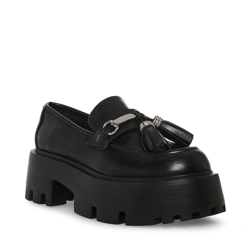 Steve Madden MAJOR Női Loafer Cipő Fekete | 218KFVPNW