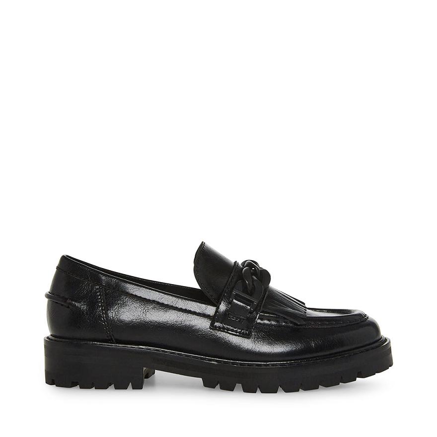 Steve Madden MALORY Női Loafer Cipő Fekete | 954ZJEIAH