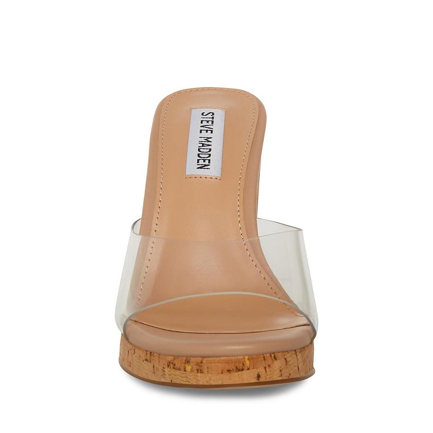 Steve Madden MARVELOUS Női Mule Cipő Clear | 542UNHDJO