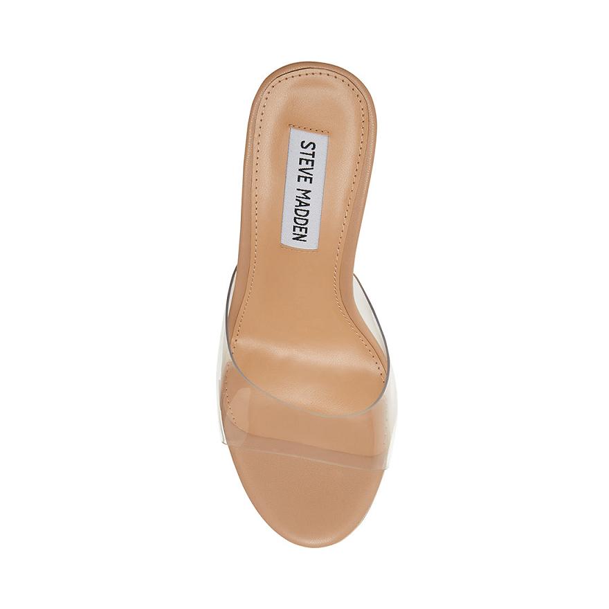 Steve Madden MARVELOUS Női Mule Cipő Clear | 542UNHDJO