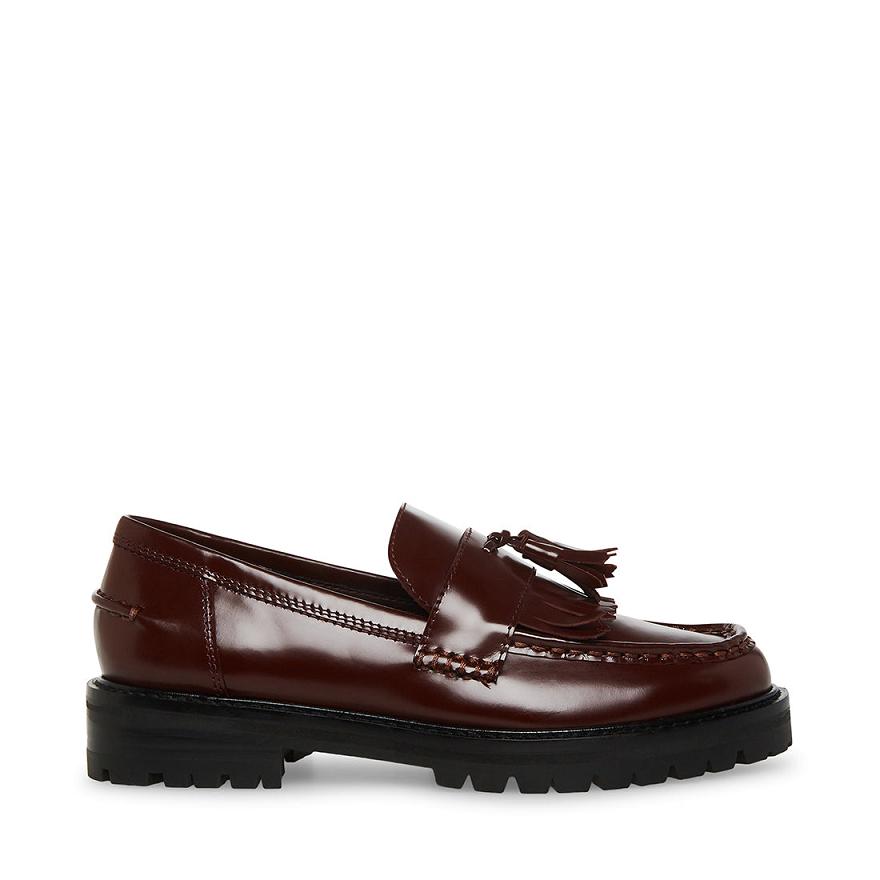 Steve Madden MINKA Női Loafer Cipő Bordó | 491XURQDY