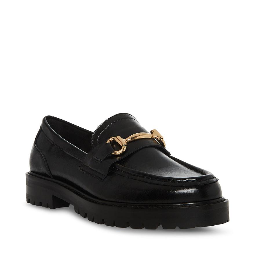 Steve Madden MISTOR Női Loafer Cipő Fekete | 615WQEZVA