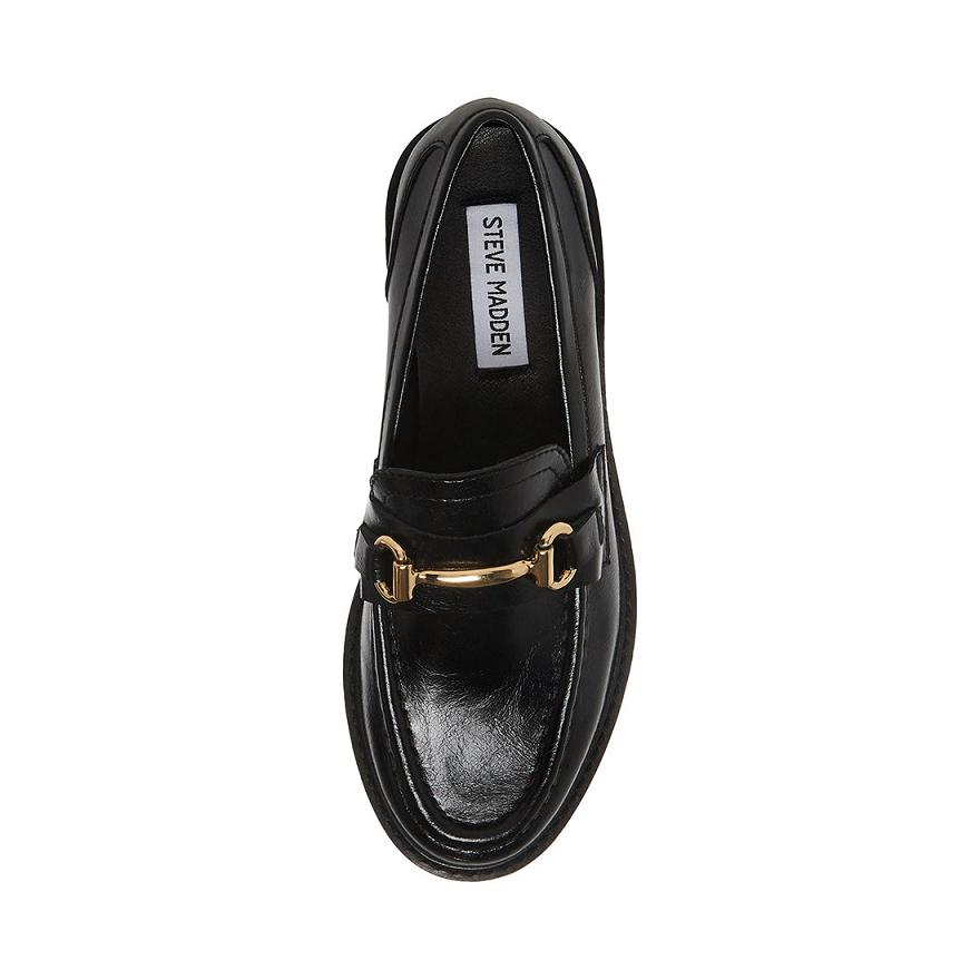 Steve Madden MISTOR Női Loafer Cipő Fekete | 615WQEZVA