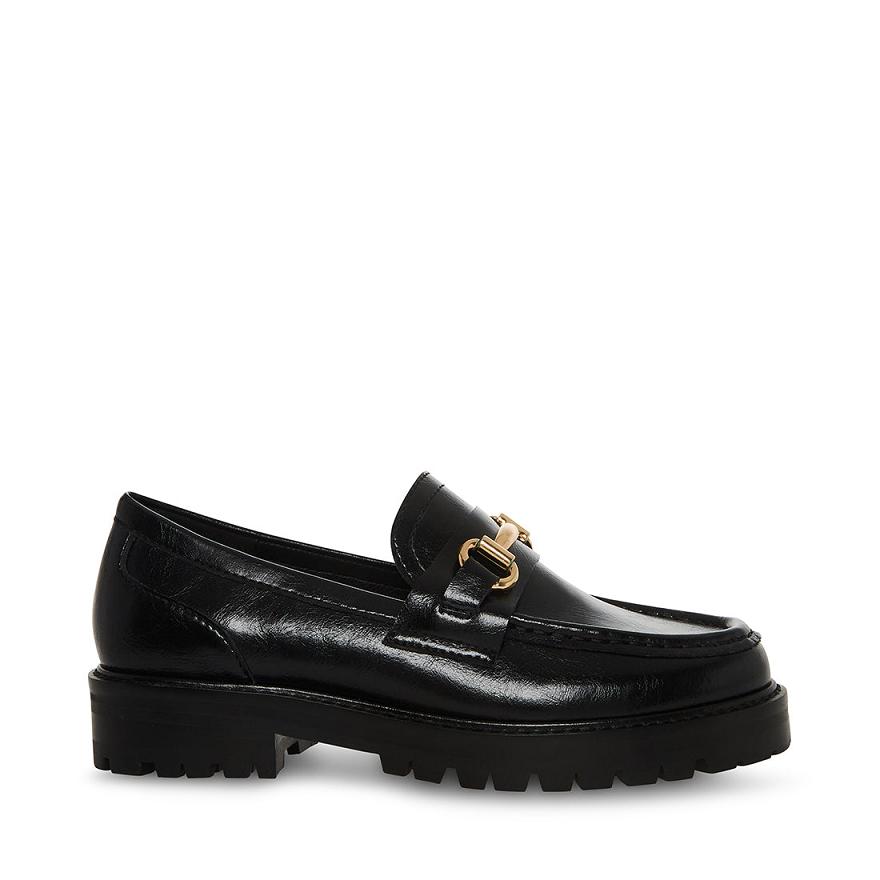 Steve Madden MISTOR Női Loafer Cipő Fekete | 615WQEZVA