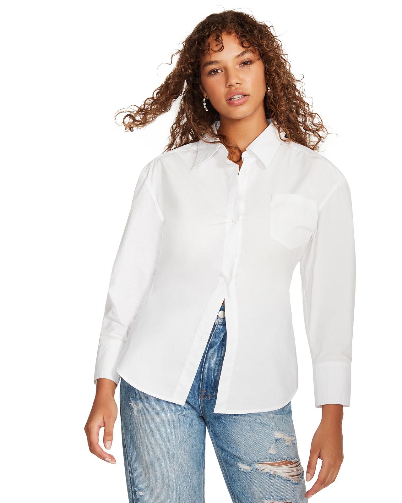 Steve Madden NADIA SHIRT Női Ingek Fehér | 198HCNGBR