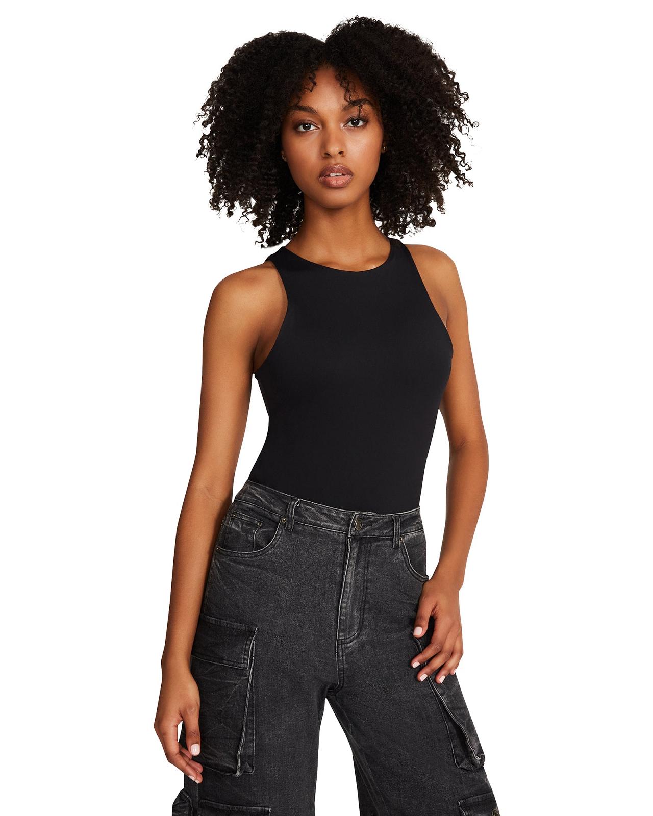 Steve Madden NICO BODYSUIT Női Felsők Fekete | 710PYEFAU