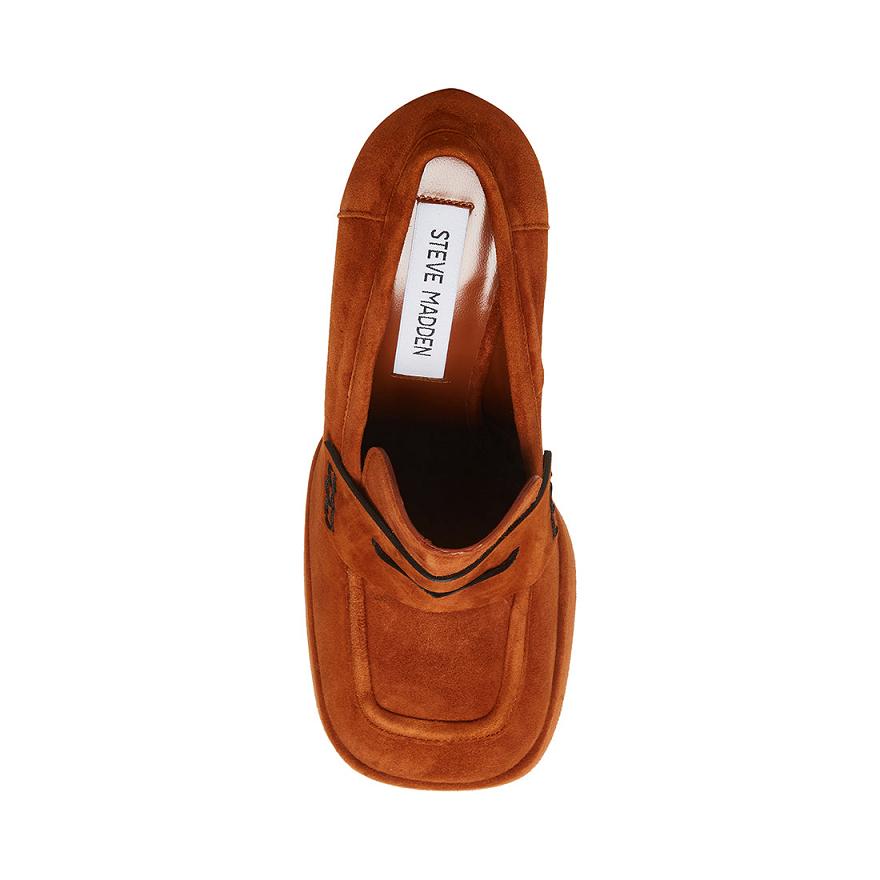 Steve Madden PARIS Női Loafer Cipő Barna | 437UJHOCP