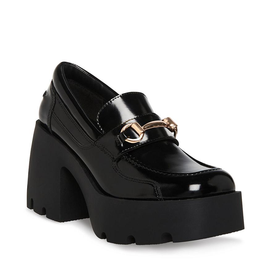 Steve Madden PENELOPE Női Loafer Cipő Fekete | 231TLVUSO