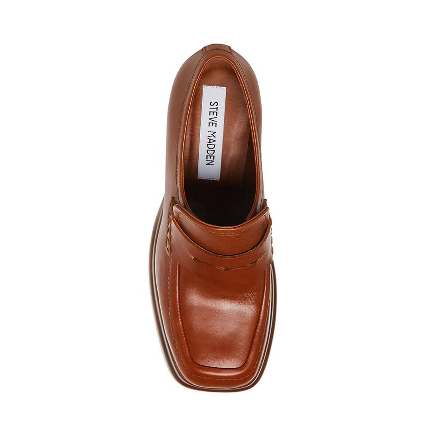 Steve Madden PERRY Női Loafer Cipő Barna | 596EGBMQJ