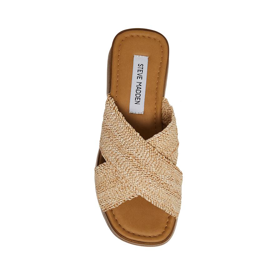 Steve Madden PHOEBE Női Papucs Bézs | 617RXVHFZ