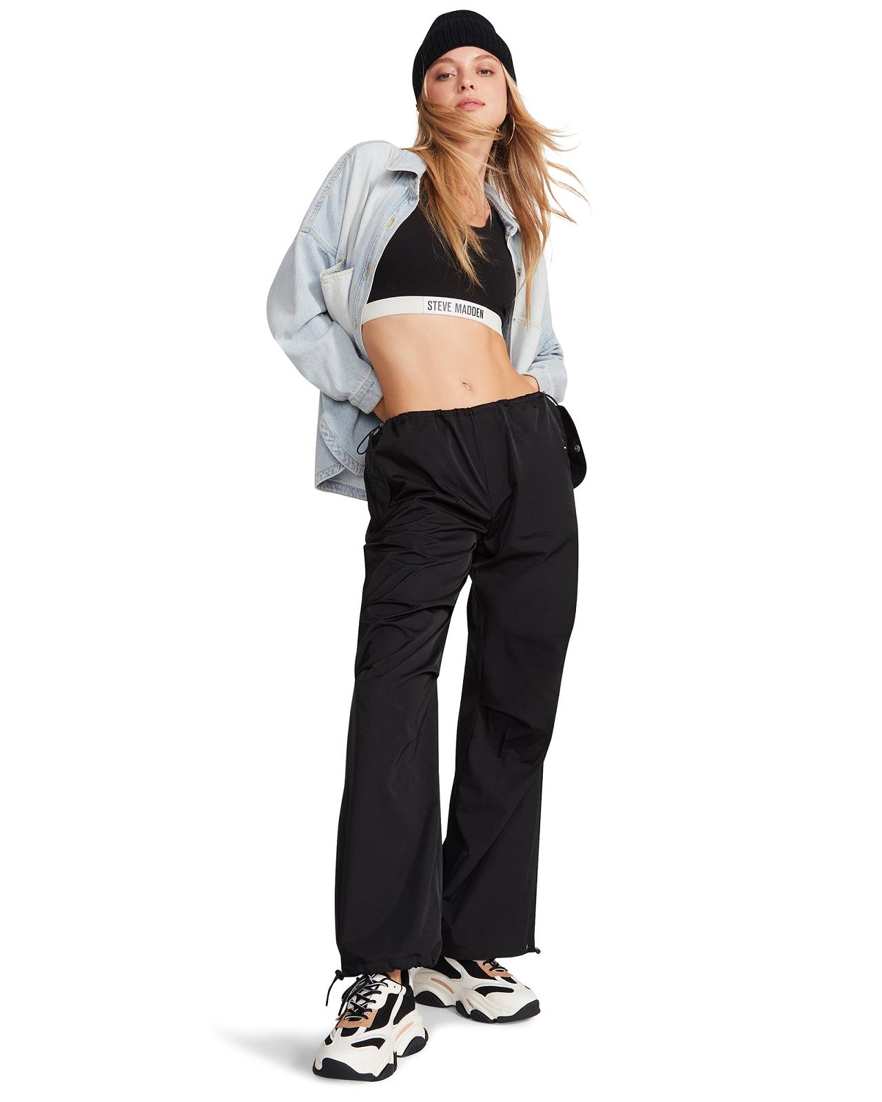 Steve Madden PIA PARACHUTE PANT Női Alsók Fekete | 619KUBOQD