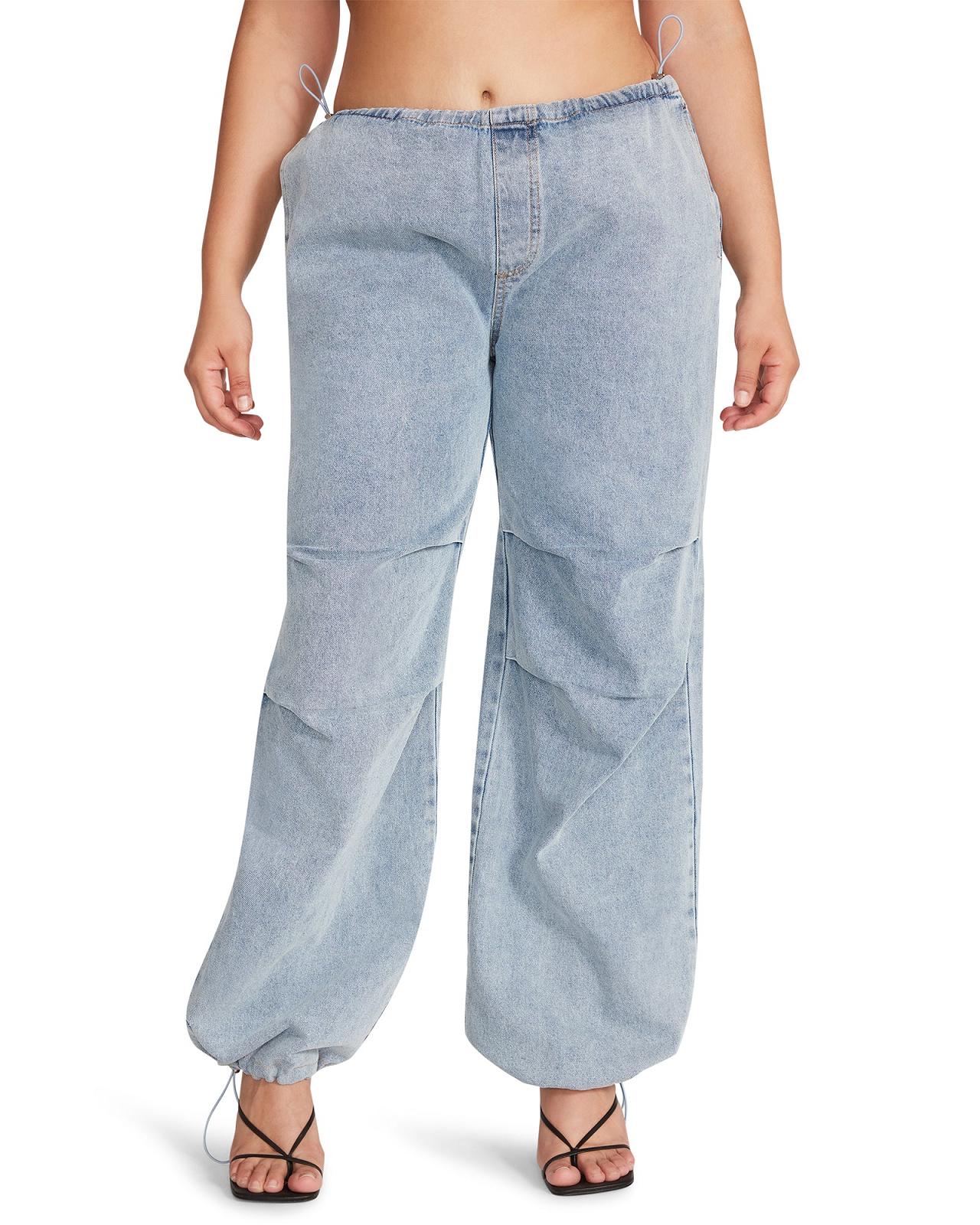 Steve Madden PIA PARACHUTE PANT Női Alsók Denim | 692VYRUFN