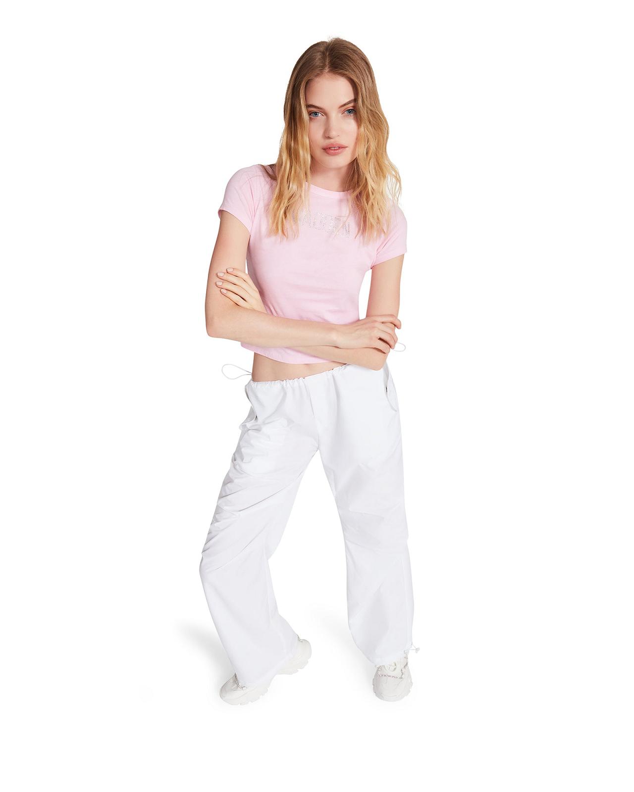 Steve Madden PIA PARACHUTE PANT Női Alsók Fehér | 751ZPLAJS