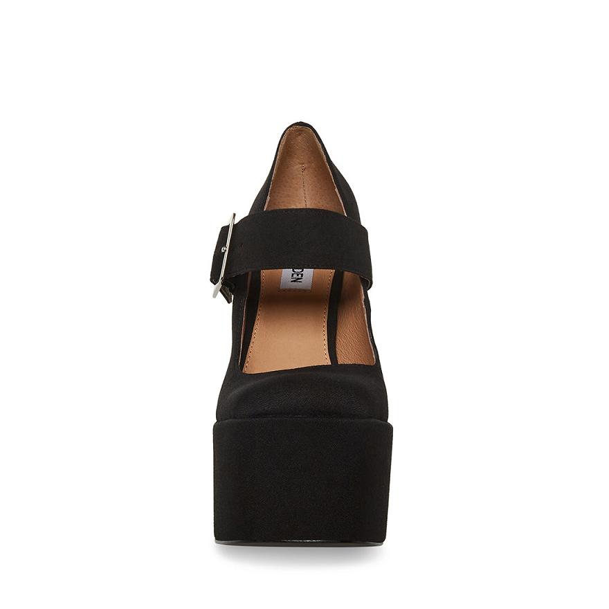 Steve Madden PLAZA Mary Jane Női Platform Cipő Fekete | 468TKCQBG