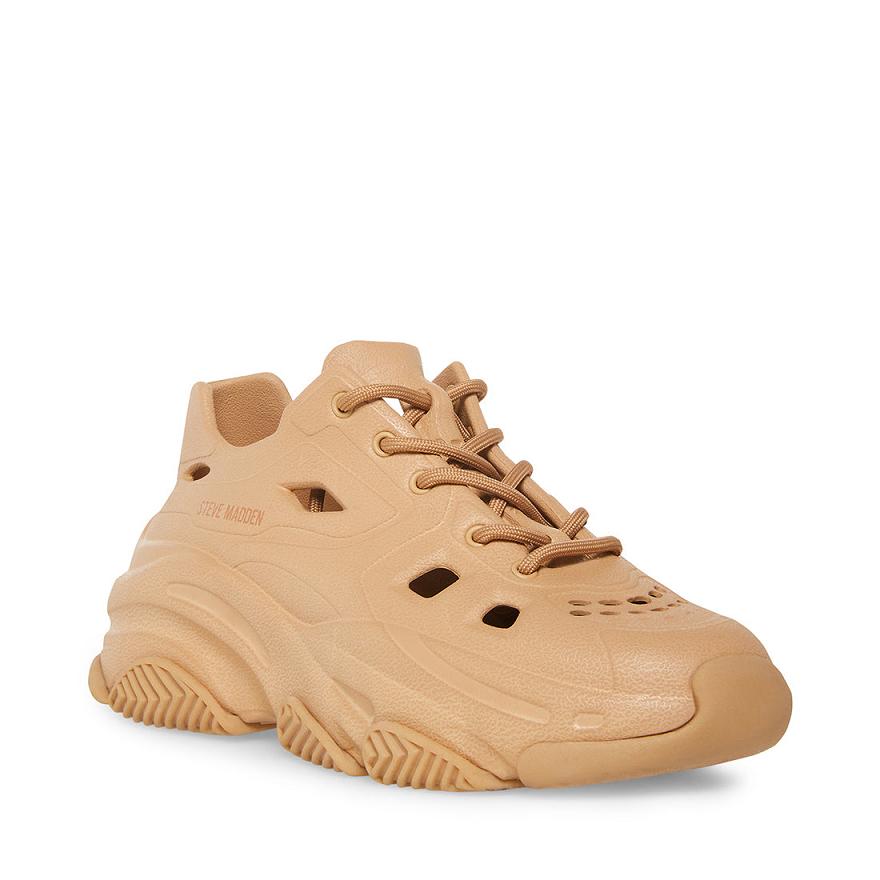 Steve Madden POSSESSIVE CLAY Női Sneaker Barna | 762MXLGSJ