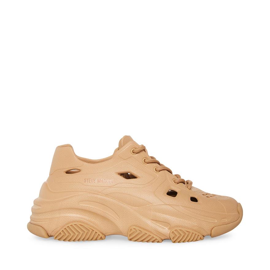 Steve Madden POSSESSIVE CLAY Női Sneaker Barna | 762MXLGSJ