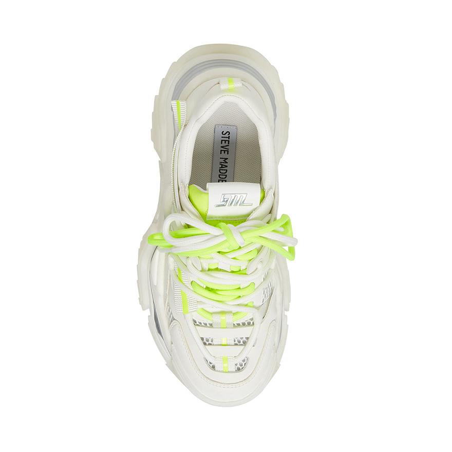 Steve Madden POWER Sneakers Női Sneaker Fehér | 316AZBNGO