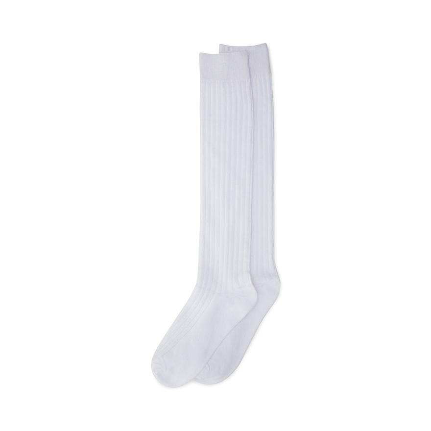 Steve Madden RIBBED KNEE HIGH SOCKS Női Zokni Fehér | 056ALHGBN