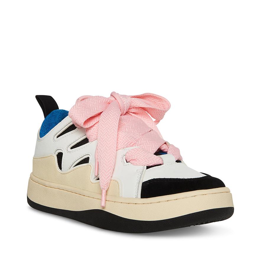 Steve Madden ROARING Sneakers Női Sneaker Fekete Fehér | 273GAUBXC